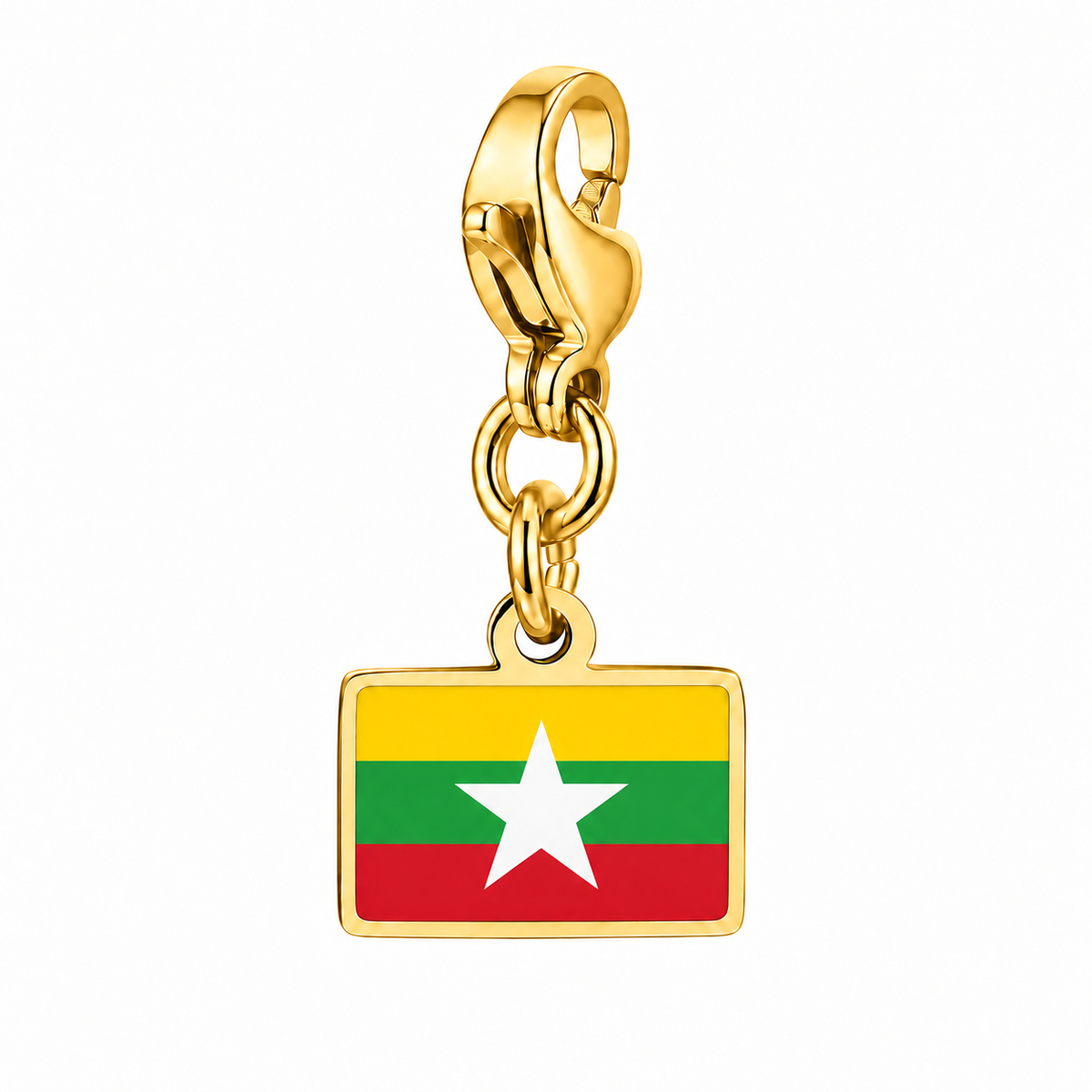 Myanmar vlagbedel, voorkant