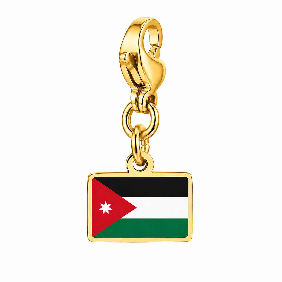 Jordanië vlagbedel, voorkant