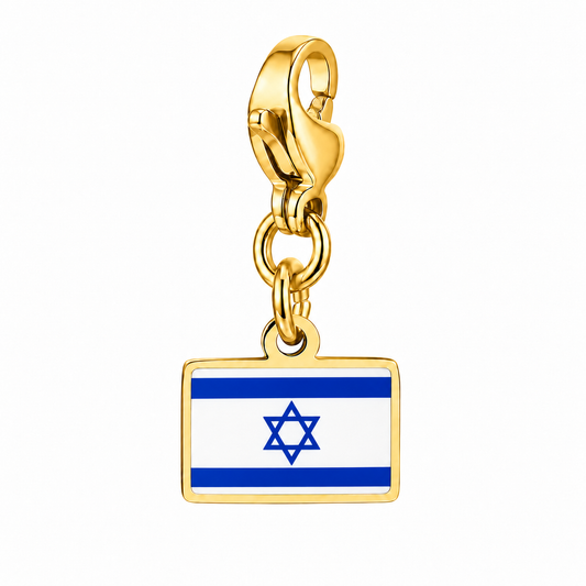 Israël vlagbedel, voorkant