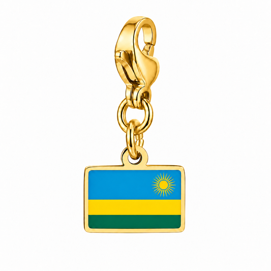 Rwanda vlagbedel, voorkant