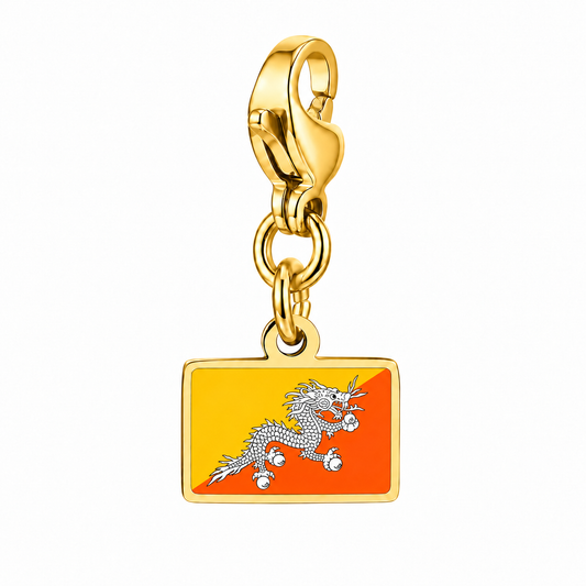 Bhutan vlagbedel, voorkant