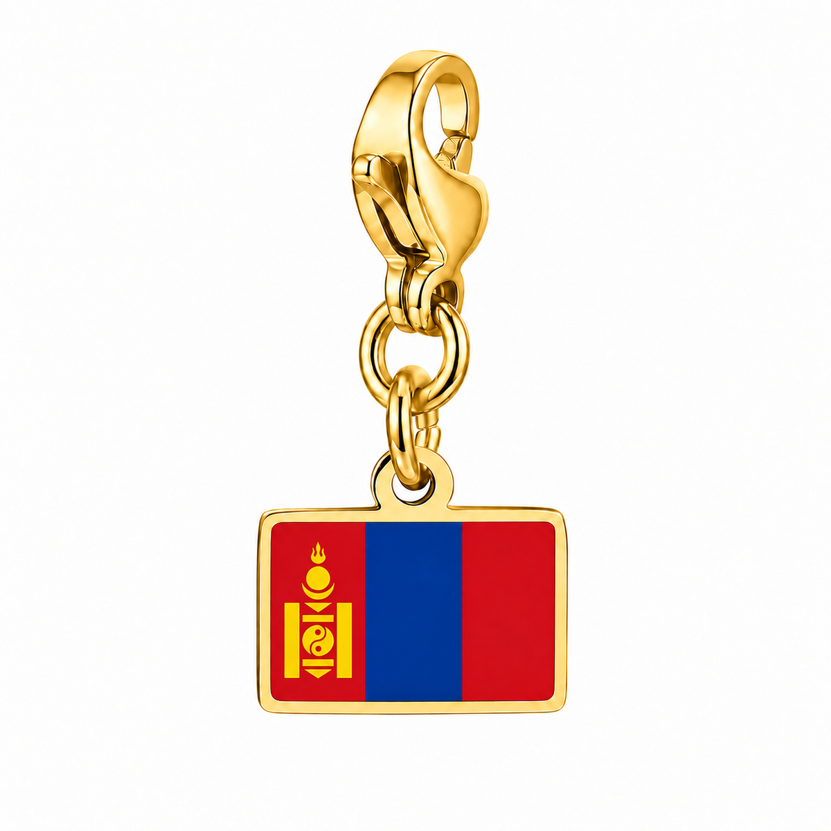 Mongolië vlagbedel, voorkant