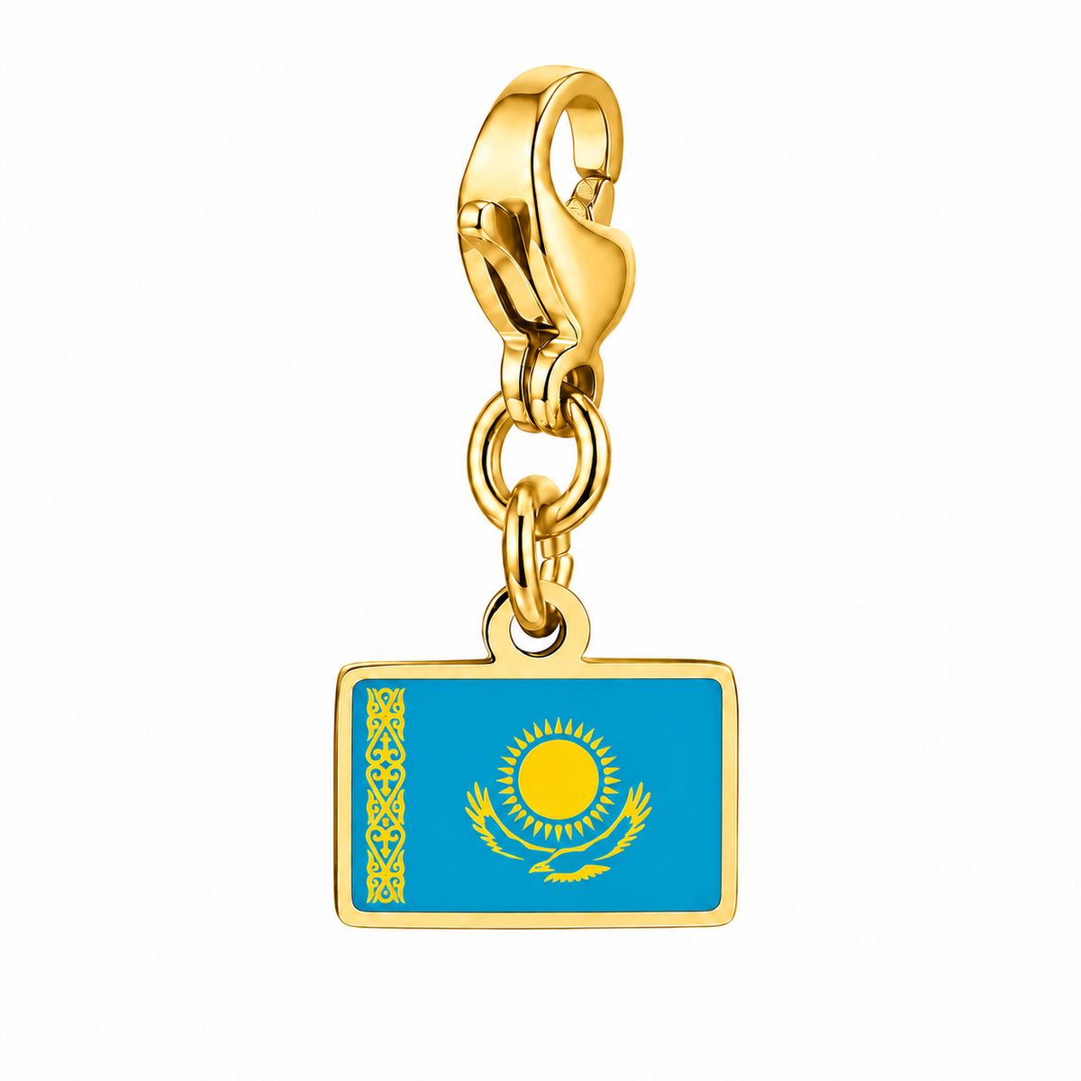 Kazachstan vlagbedel, voorkant
