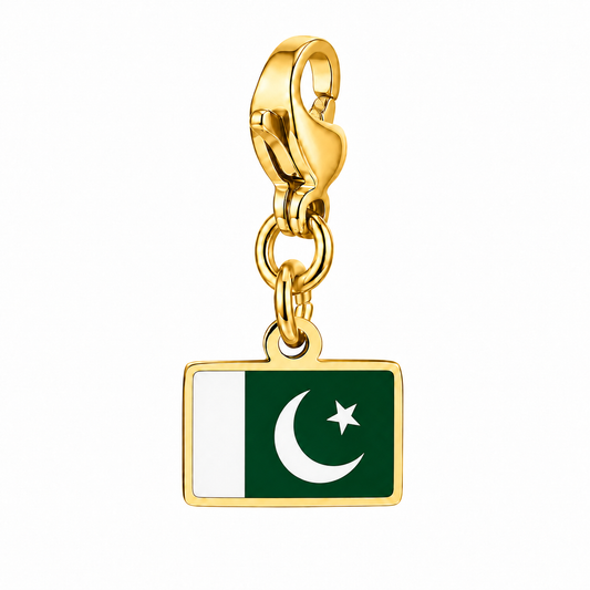 Pakistan vlagbedel, voorkant