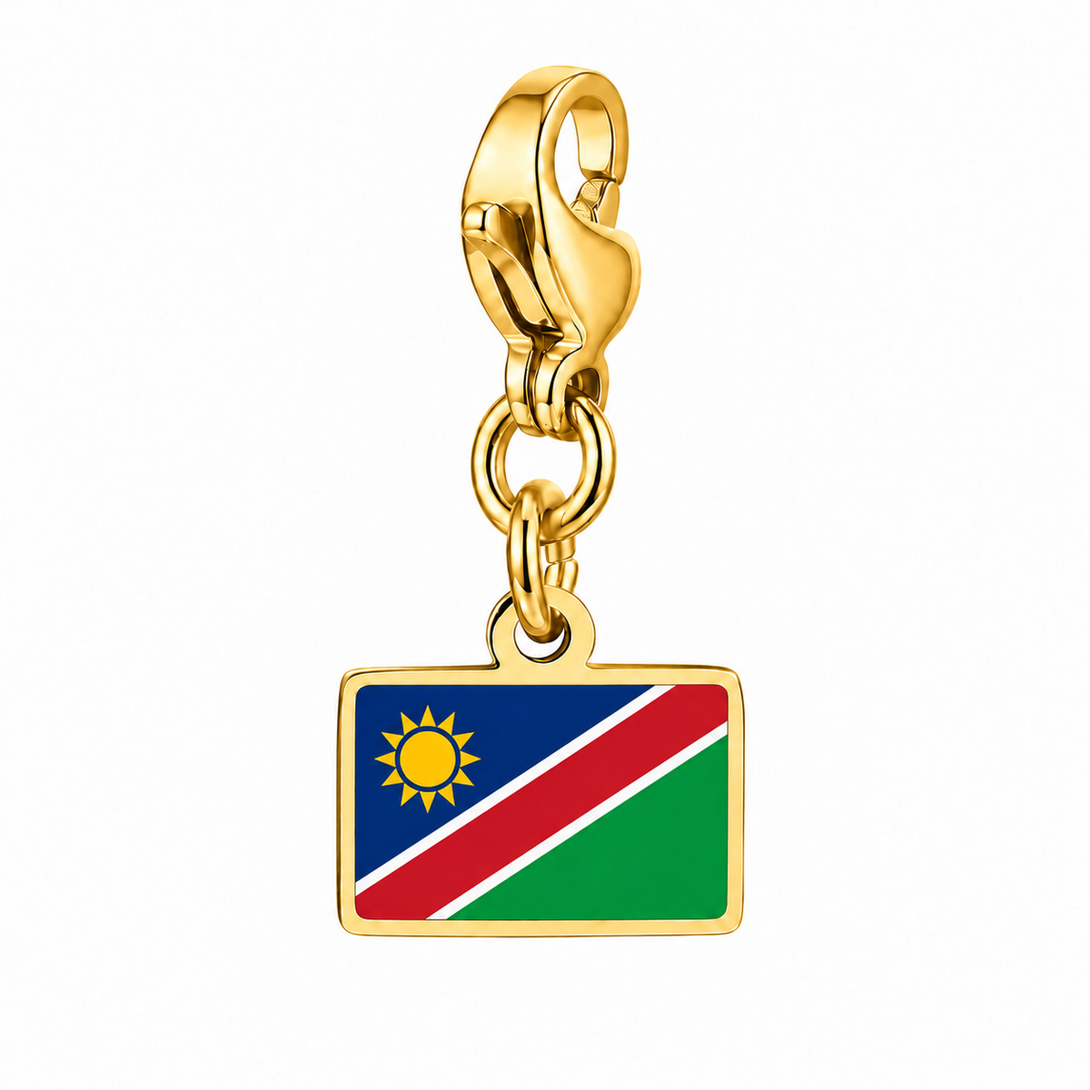 Namibië vlagbedel, voorkant