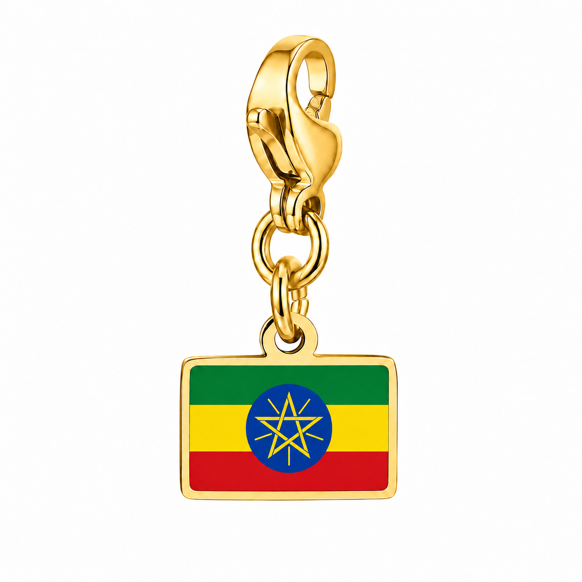Ethiopië vlagbedel, voorkant