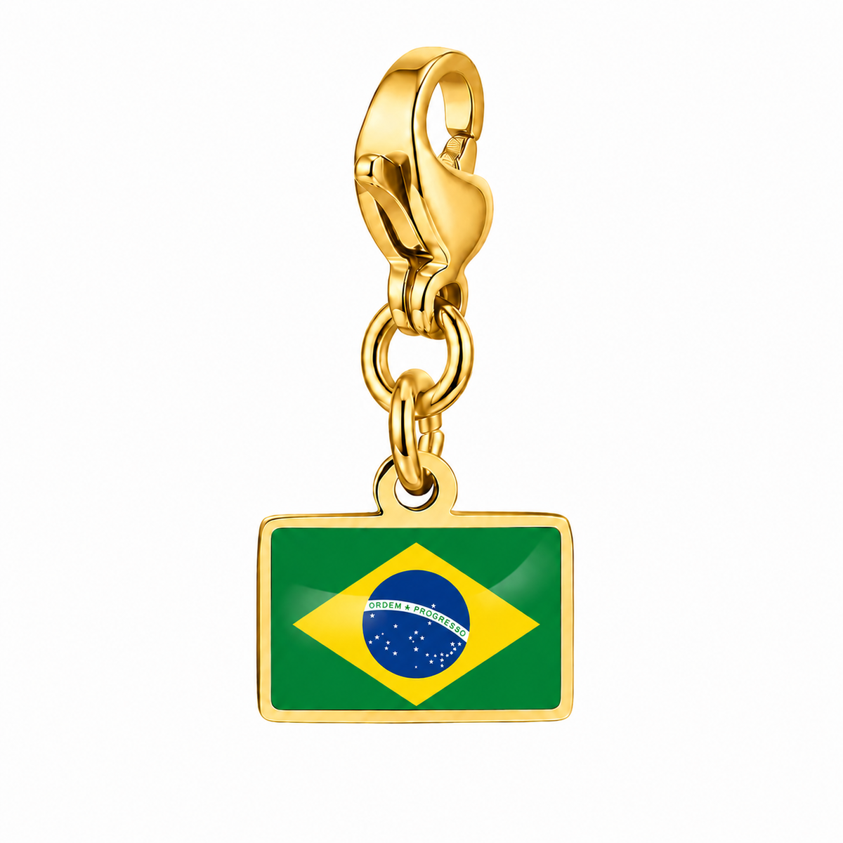 Brazilië vlagbedel, voorkant