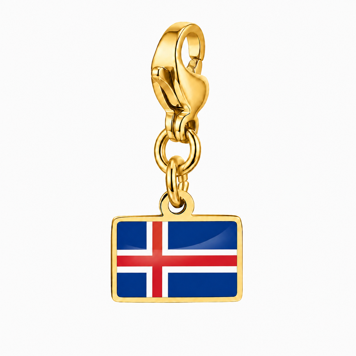 IJsland vlagbedel, voorkant