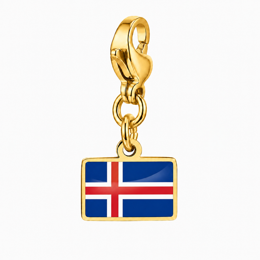 IJsland vlagbedel, voorkant