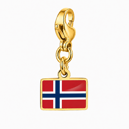 Noorwegen vlagbedel, voorkant