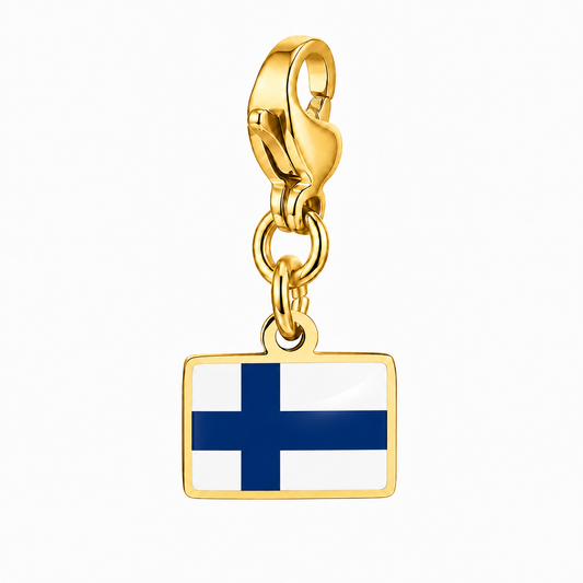 Finland vlagbedel, voorkant