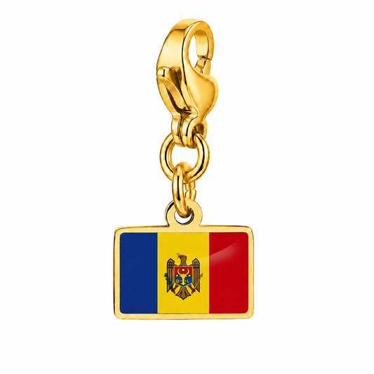 Moldavië vlagbedel, voorkant