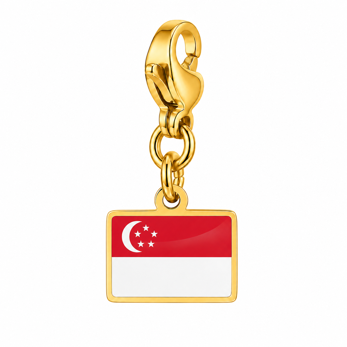 Singapore vlagbedel, voorkant