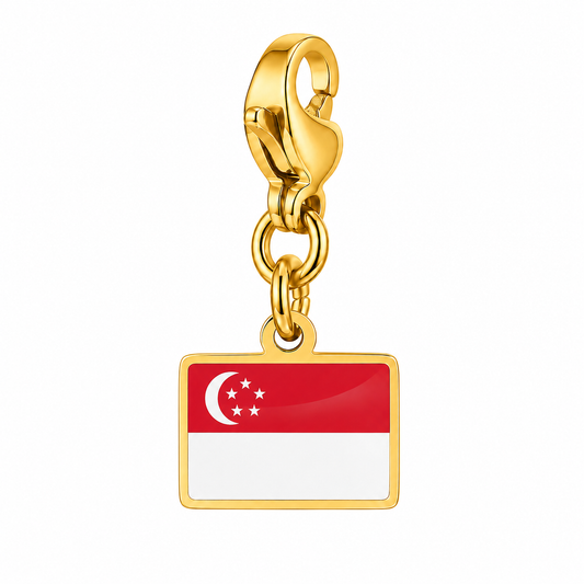 Singapore vlagbedel, voorkant