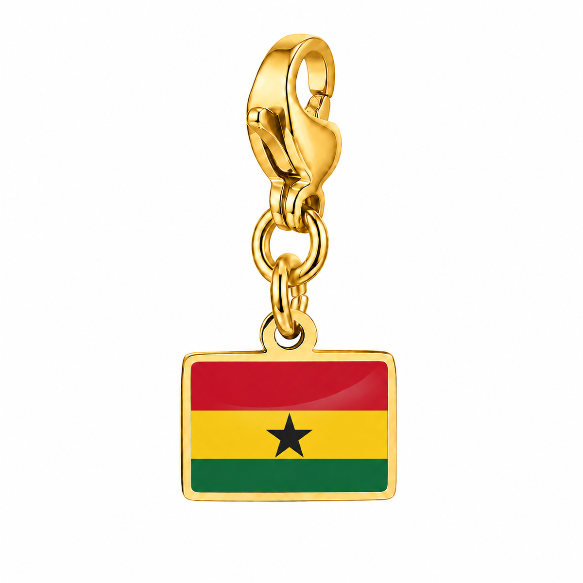Ghana vlagbedel, voorkant