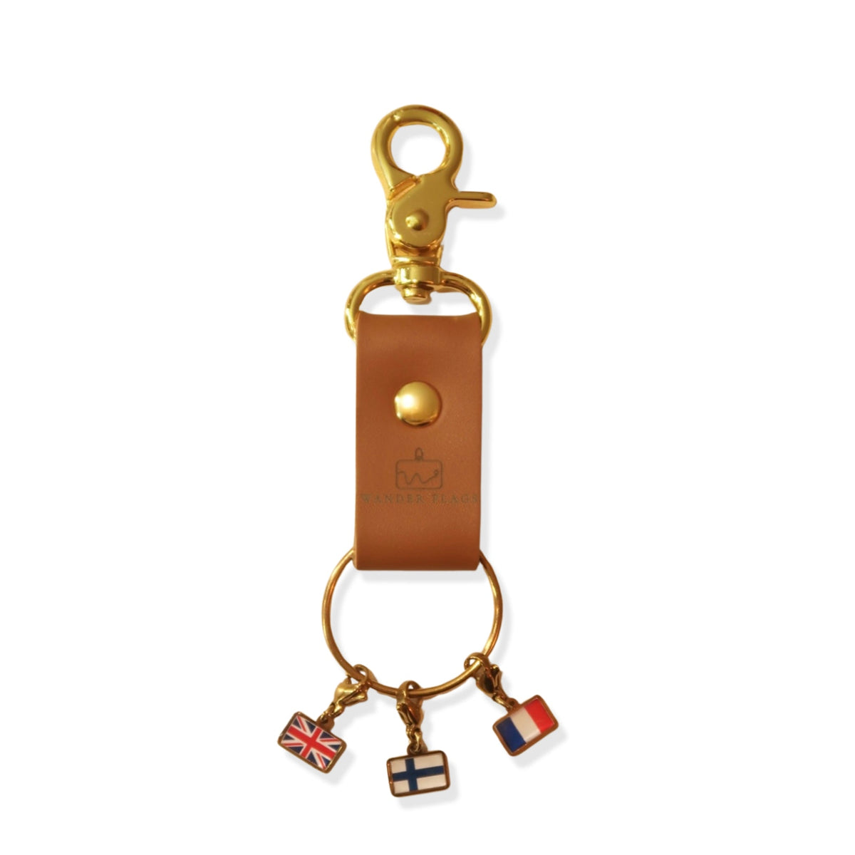Starter Set, sleutelhanger met bedels, bruin